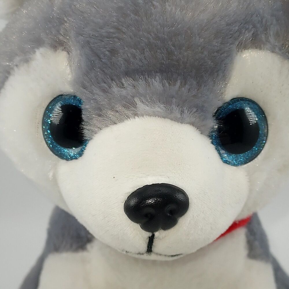 BMI Merchandise Husky Puppy Sparkling Blue Eyes Sweet Clean 10" Plush NWT NEW